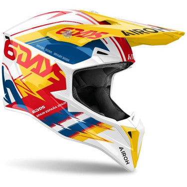 CASCO AIROH WRAAP 6 DAYS SPAIN 2024,Casco Integrale AIROH